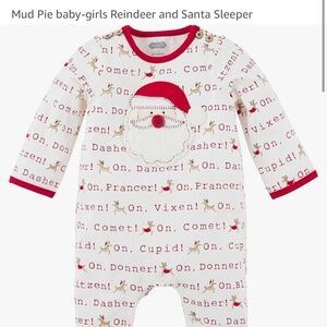 MudPie Reindeer & Santa Sleeper (0-3)